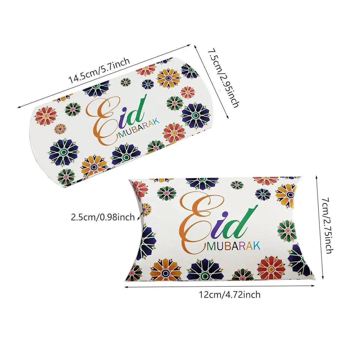 Assorted Eid and Ramadan Pillow Gift Boxes - 50 Pieces
