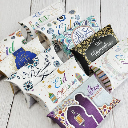Assorted Eid and Ramadan Pillow Gift Boxes - 50 Pieces