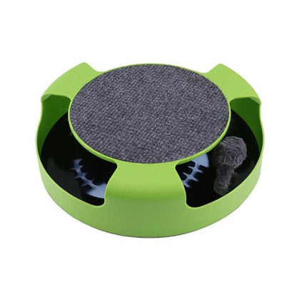 Motion Kitten Cat Toy Catch The Mouse Chase Interactive Cat Training Scratchpad - Red
