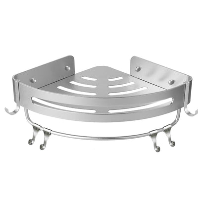 Wall Mounted Bathroom Shelf Triangle Corner Shower Storage Rack for Toiletries - Single layer