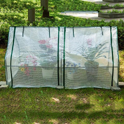 Greenhouse Cover Transparent Grid Garden Conservatory Plant Protection Tent
