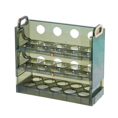 Refrigerator Egg Organizer Side Door Storage Tray Egg Carton Holder Kitchen Box