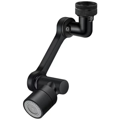 Multifunction Mechanical Arm Faucet Extender Rotatable Sink Tap Adapter Joint - Silver