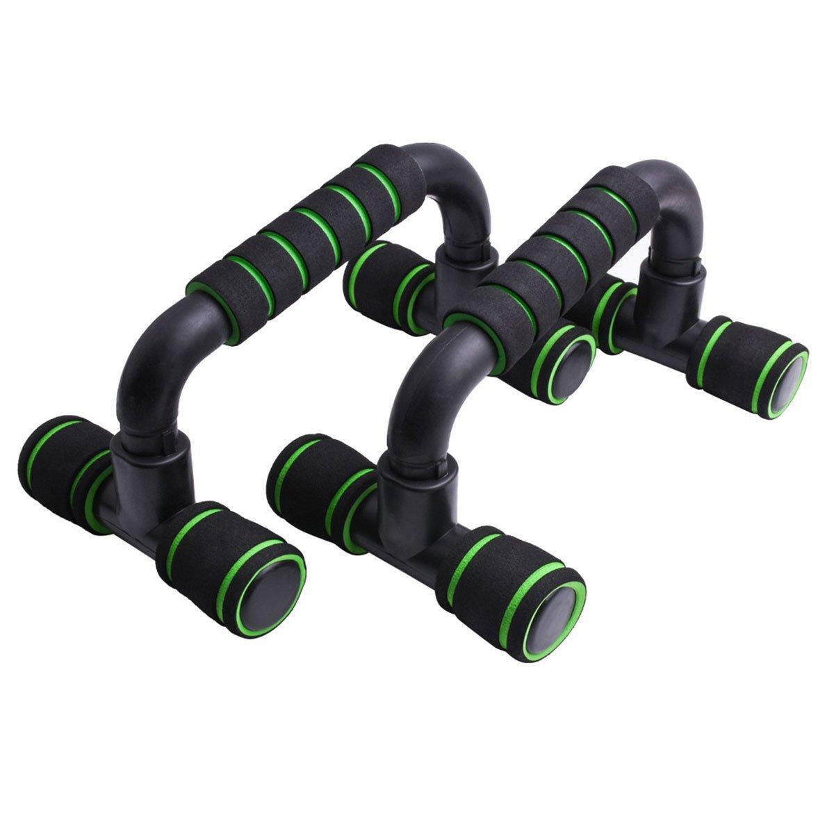 H Shaped Push Up Bars Home Fitness Equipment for Chest Arm Shoulder Training - Red