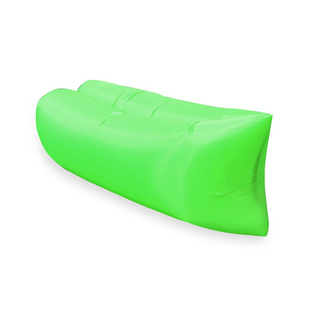Fast Inflatable Lazy Lounge Air Sofa Bed Camping Beach Hangout Sleeping Bag - Yellow