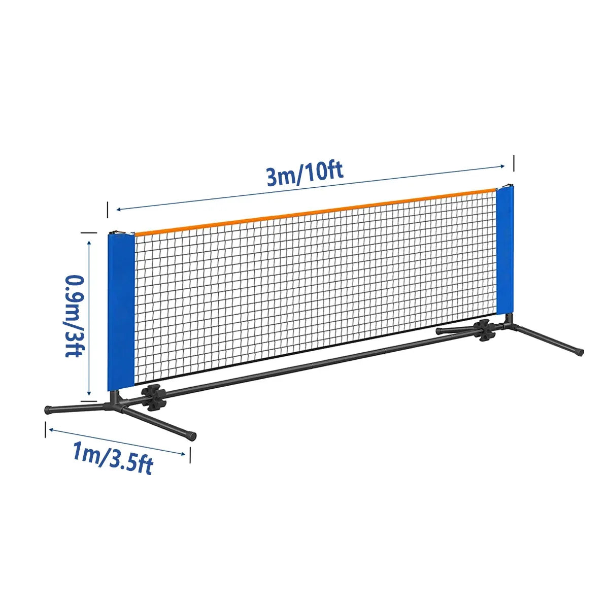 Tennis Badminton Volleyball Net 3M Portable Sports Training Net For Outdoor Court