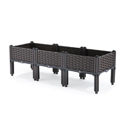 Outdoor Rectangular Balcony Vegetable Planter Box Garden Flower Planting