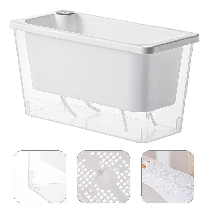 Balcony Vegetable Pot Planter Lazy Self Priming Flower Pot for Indoor Gardening - White