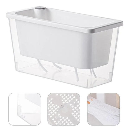 Balcony Vegetable Pot Planter Lazy Self Priming Flower Pot for Indoor Gardening - White