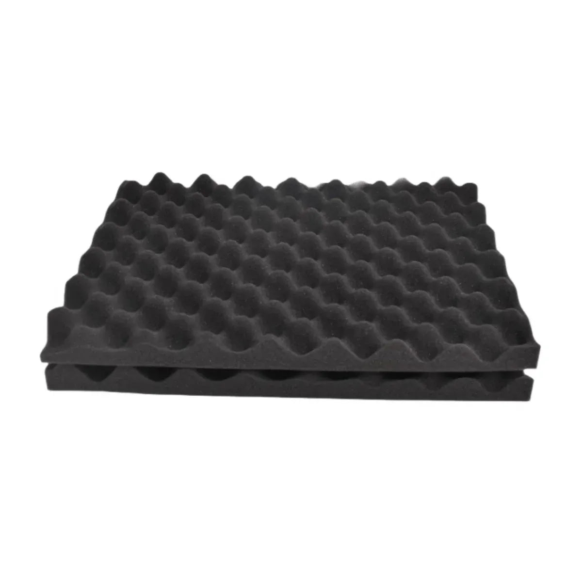Black Egg-Crate Wall Panel Set 30 x 30 x 3 cm - 20 Pieces