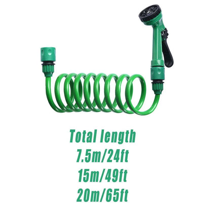 Telescopic Water Hose with Nozzle Garden Sprinkler for Plant Watering Household - 10m