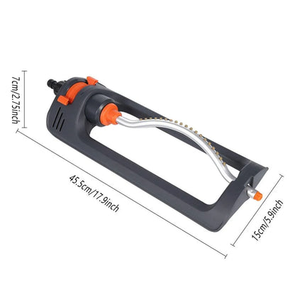 1 19-Hole Oscillating Lawn Sprinkler with 4 Spray Modes