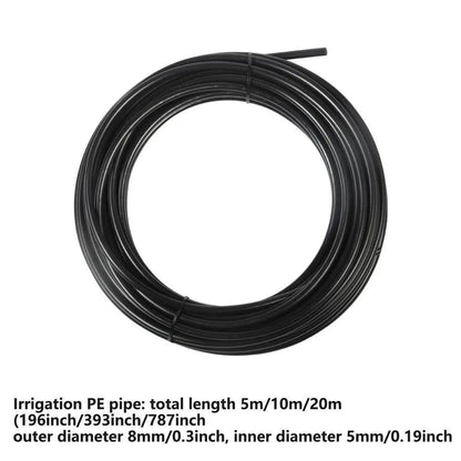 5M 10M 20M Garden Watering System Adjustable Spray Irrigation Hose Sprinkler - 5m