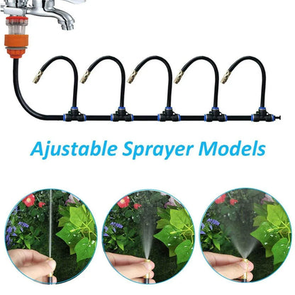 5M 10M 20M Garden Watering System Adjustable Spray Irrigation Hose Sprinkler - 5m