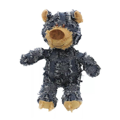 Puppy Squeaky Plush Toy Small Dog Chew Soft Bear Pet Companion - Brown-28cm