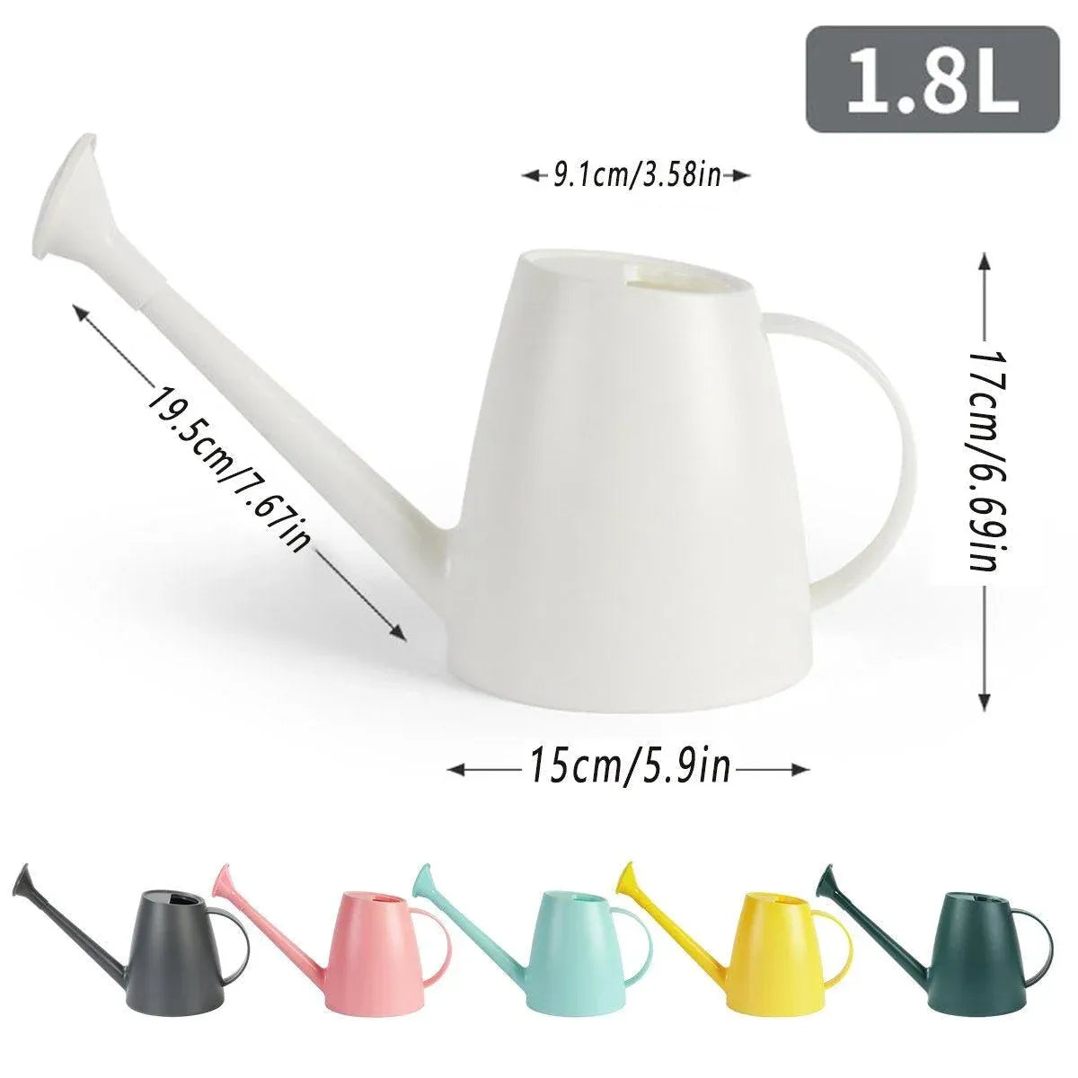 Long Spout Watering Can Garden Sprinkler Gardening Tools for Plants Flowers - Green