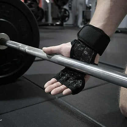 Weight Lifting Training Gloves Women Men Fitness Sports Body Building Gym Gloves - L