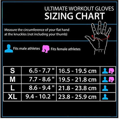 Weight Lifting Training Gloves Women Men Fitness Sports Body Building Gym Gloves - XL