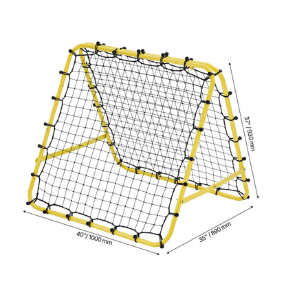 40"x35"x37" Soccer Rebounder Net Kick-Back Portable Football Training Gift
