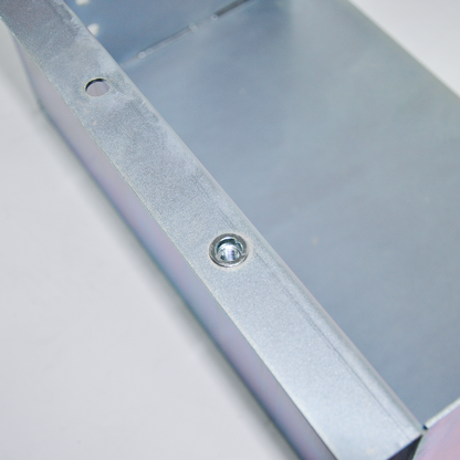 Battery Box Set Sturdy Galvanized Trailer Caravan Boat Spare Part with Lid and Hole for Secure Suits battery up to 160mm deep x 350mm wide Height 250mm