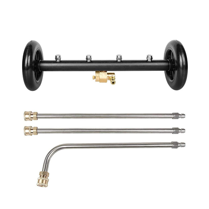 Mershine Pressure Water Spray Car Undercarriage Cleaner Washer Max 4000PSI Chassis Washer Surface Cleaner 1/4 Quick Connector with Wands for Car Ground Cleaning