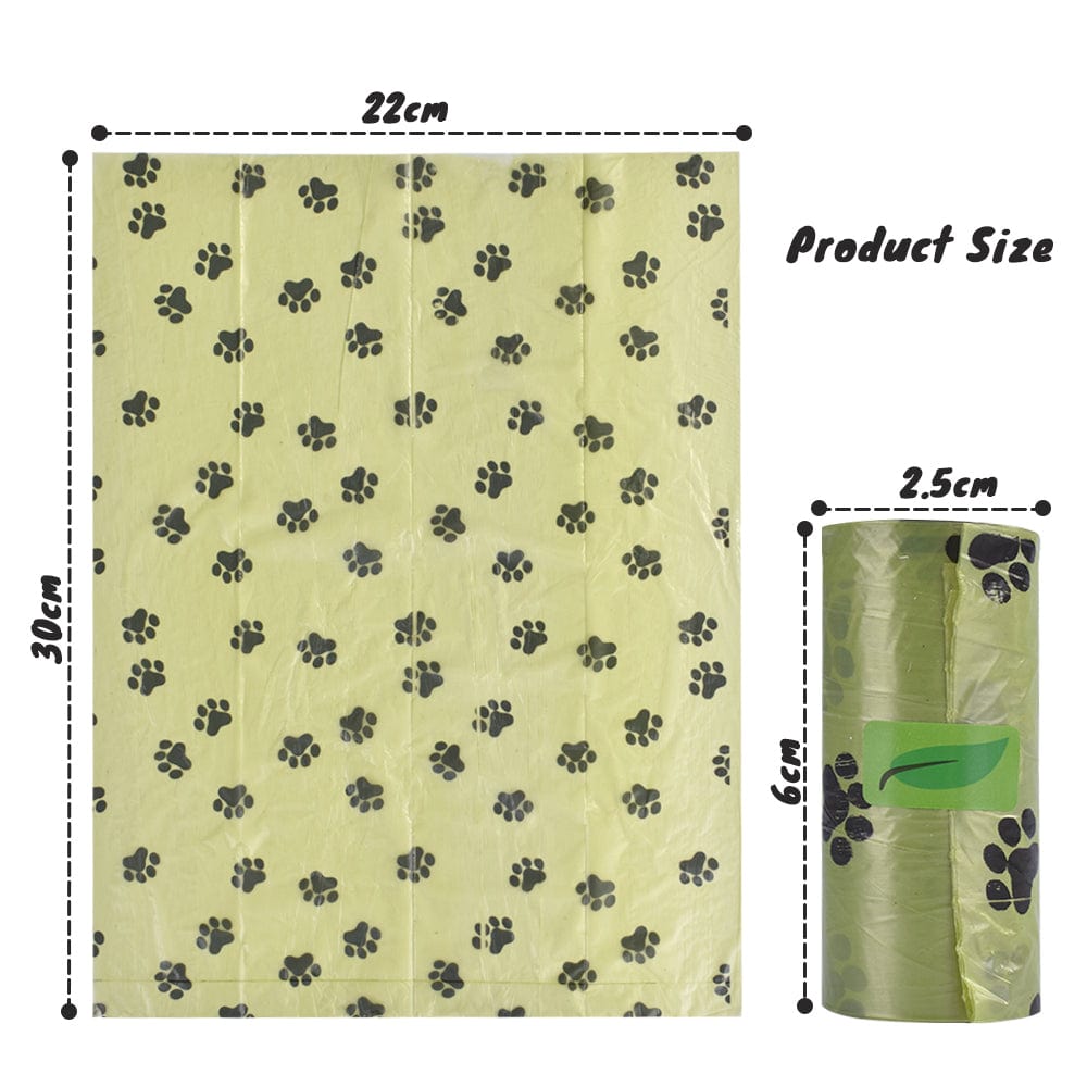 Livingtoday 240 Pcs Biodegradable Unscented Pet Dog Poop Waste Bags