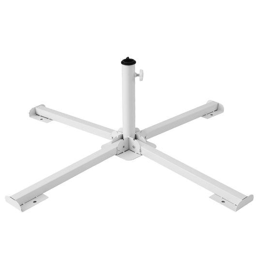 Outdoor Umbrellas Base Steel Umbrella Holder 25 to 35mm White