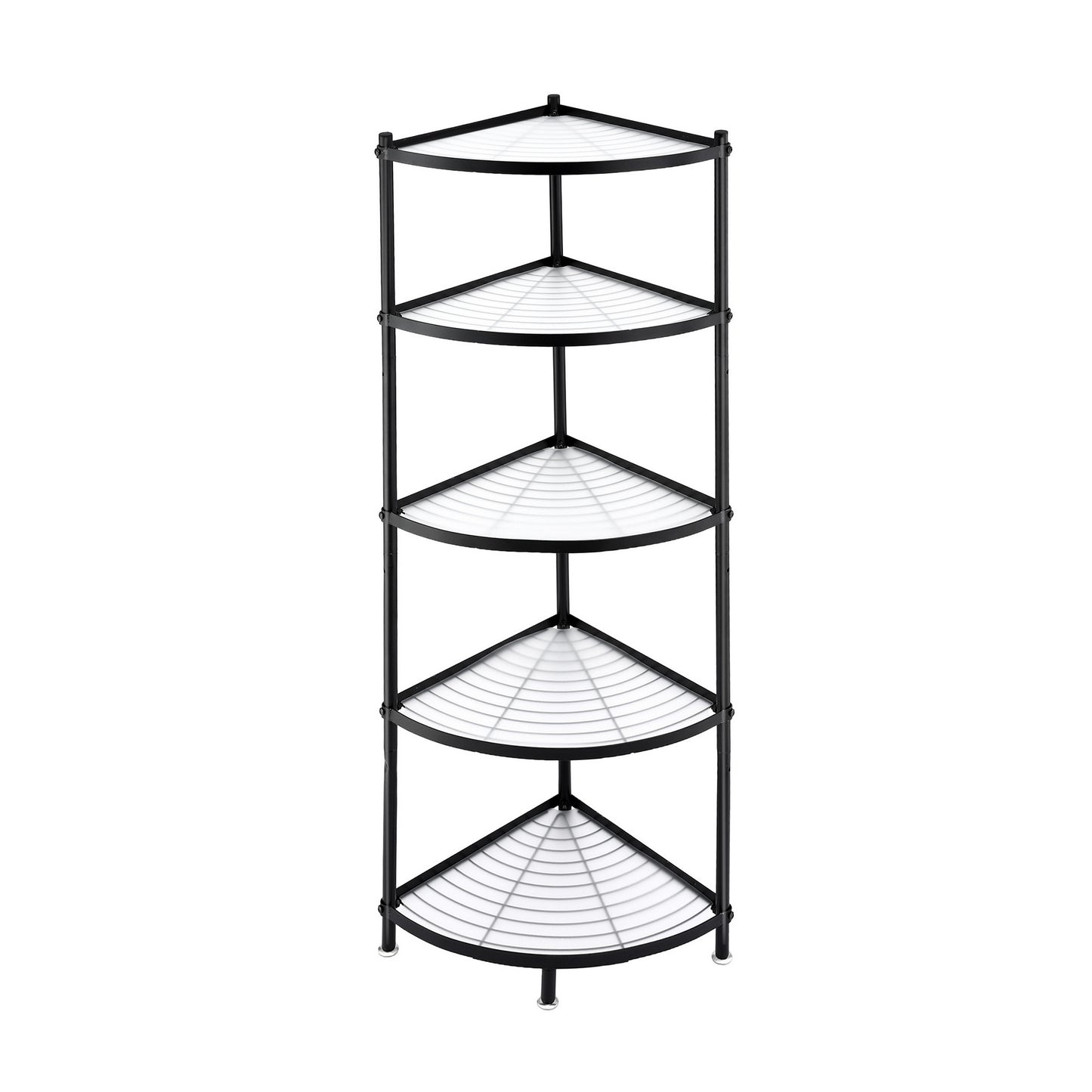Artiss 5-Tier Kitchen Corner Shelf Rack Stand Microwave Metal Storage Shelves