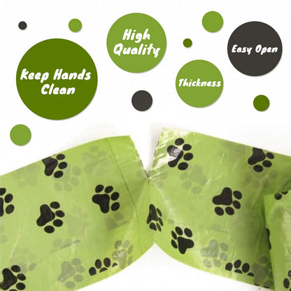 Livingtoday 240 Pcs Biodegradable Unscented Pet Dog Poop Waste Bags