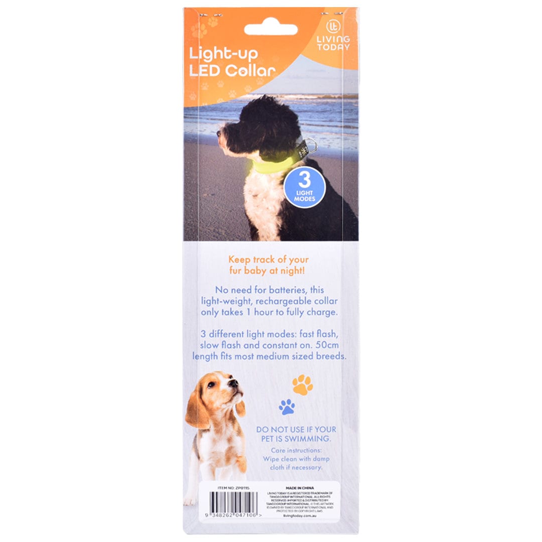 50cm Rechargeable Light-up LED Pet Collar