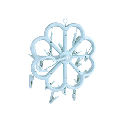 Livingtoday Collapsible 16 Pegs Airer Blue