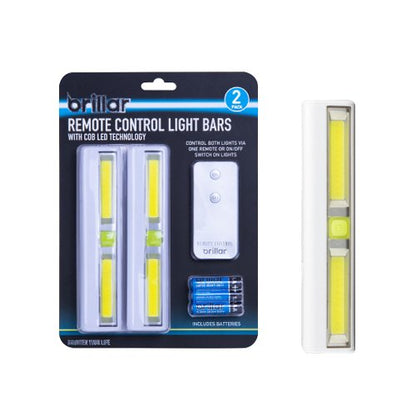2 Pcs 200 Lumens Remote Controlled Cabinet Light Bars