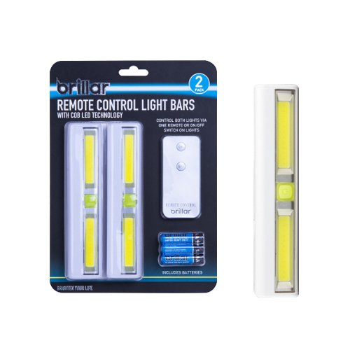 2 Pcs 200 Lumens Remote Controlled Cabinet Light Bars