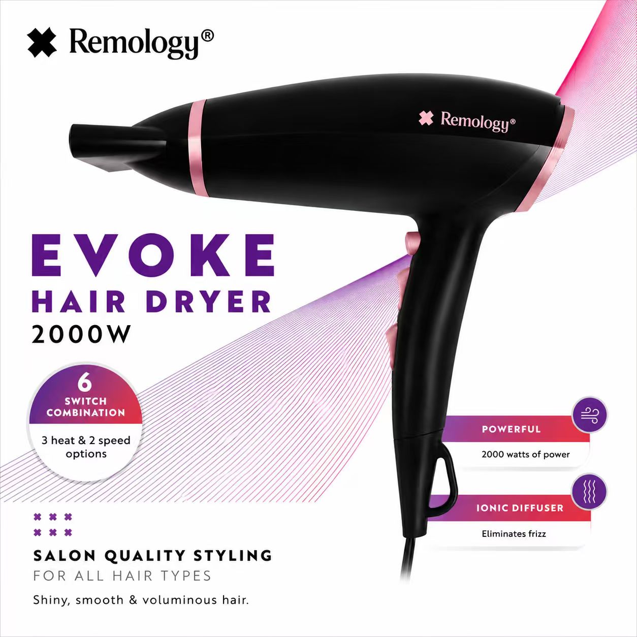 Remology Evoke 2000W Professional Hair Dryer