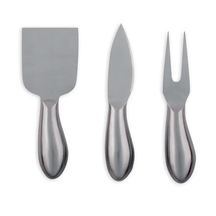 3 Pcs Clevinger Belmont Stainless Steel Cheese Knife Set