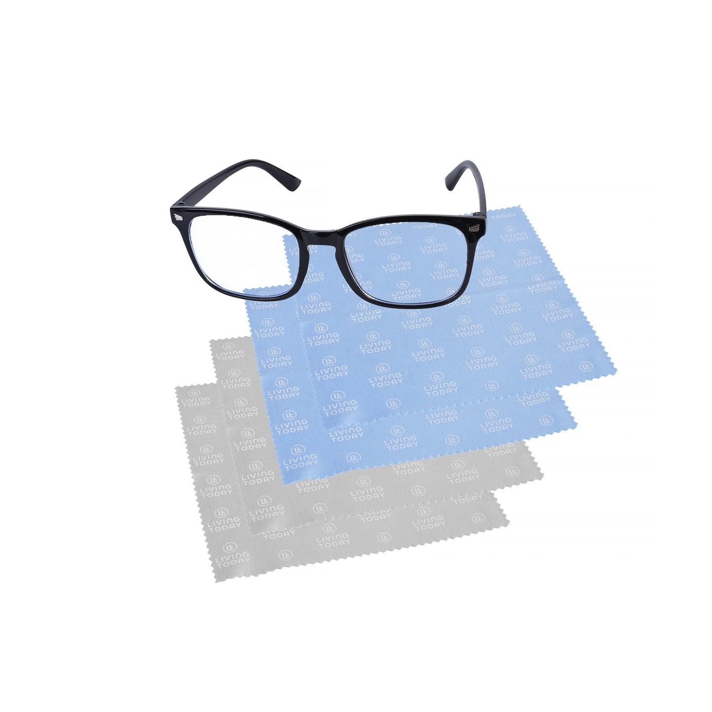 Livingtoday Blue Light Filter Glasses and 4 Pcs Lens Polishing Cloth