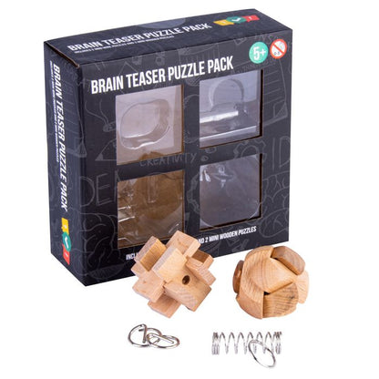 4 Pcs Brain Storm Mini Brain Teaser Puzzle