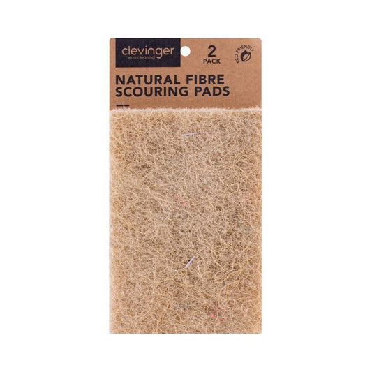 2 Pcs Clevinger  Natural Fibre Scouring Pad