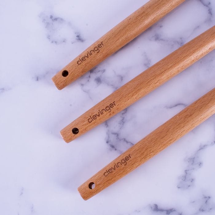 Beechwood & silicone ladle navy