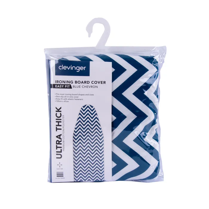 Ironing Board Cover 35x 115cm Blue Chervon