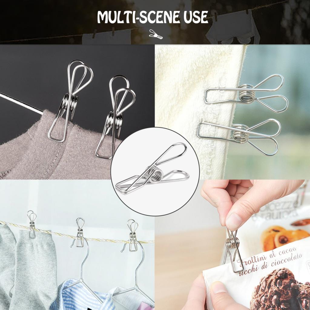 100 Pcs Stainless Steel Pegs