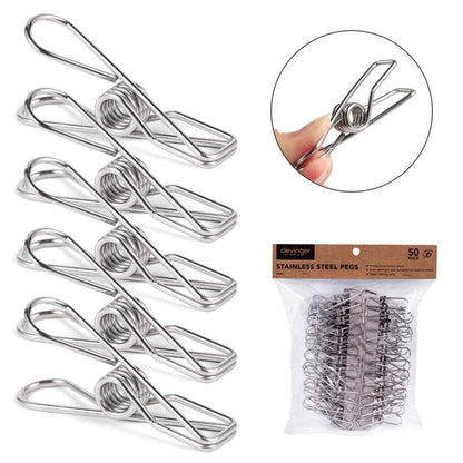 100 Pcs Stainless Steel Pegs