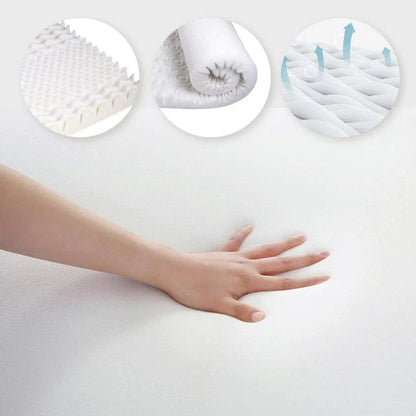 4cm Memory Foam Mattress Topper with Bamboo Cover - Double