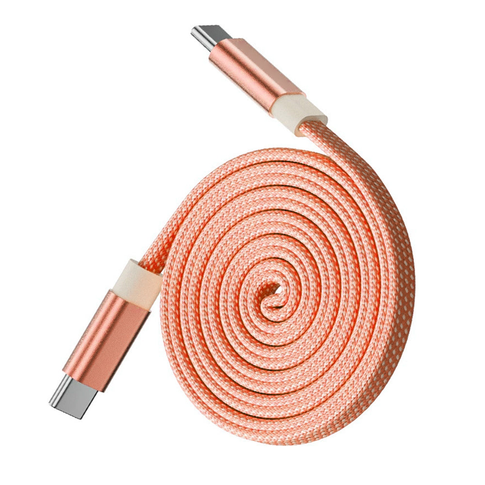 Mershine 240W Magnetic Coiled USB-C to C Charging Cable, Braided Retractable 1M Cord, 480Mbps Data Sync, Tangle-Free, Supports CarPlay & Android Auto, Durable Compatibility for iPhone 15/16/17/18, iPad, Android & Laptops with E-Marker Chip
