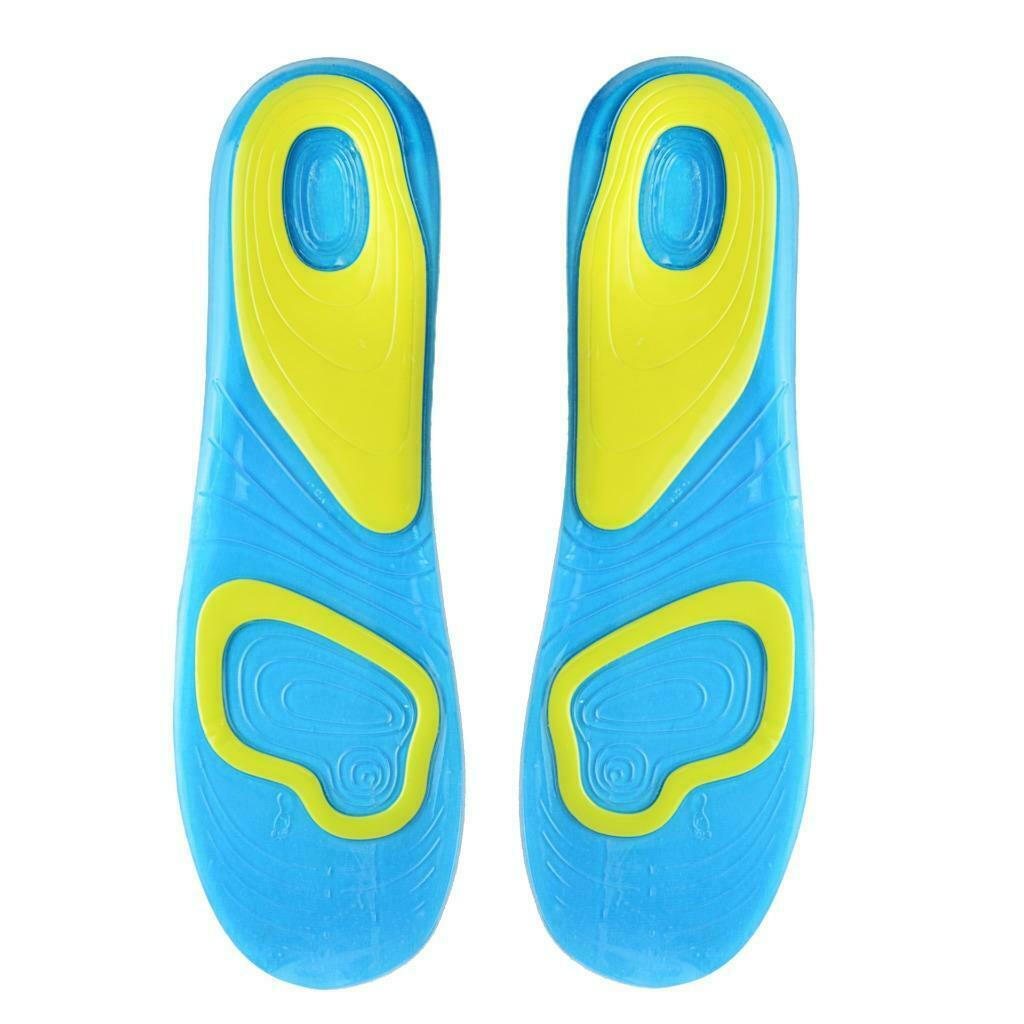 2 Pcs Men's Gel Insoles, Arch Support Pads, Large