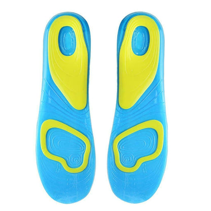 2 Pcs Men's Gel Insoles, Arch Support Pads, Large
