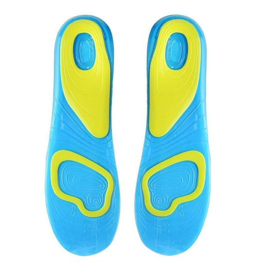 2 Pcs Men's Gel Insoles, Arch Support Pads, Large