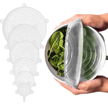 6 Pcs Cook Easy  Silicone Stretch Lids Set