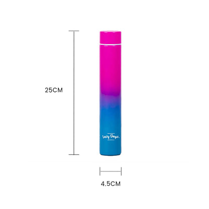 Lazy Dayz 300ml Slimline Insulated Drink Bottle - Pink Blue Ombre