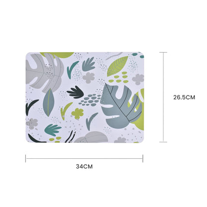 8 Pcs Clevinger  MDF Placemats and Coasters Monstera